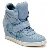 Boutique Officielle Chaussures ASH Cool Bleu Basket Montante Femme Pas Cher France