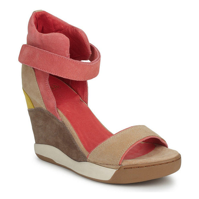 Ash ELOISE Marron / Corail, Chaussures Sandale Femme